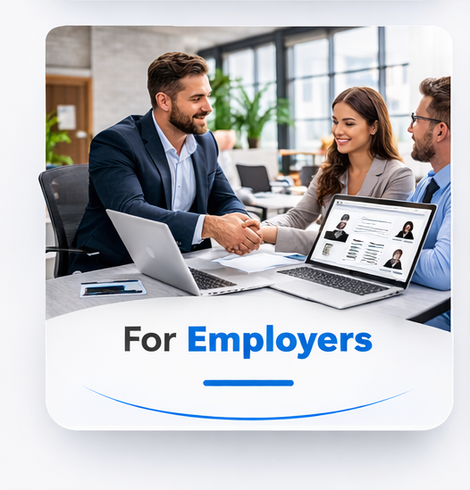 Employer hiring and reviewing worker profiles